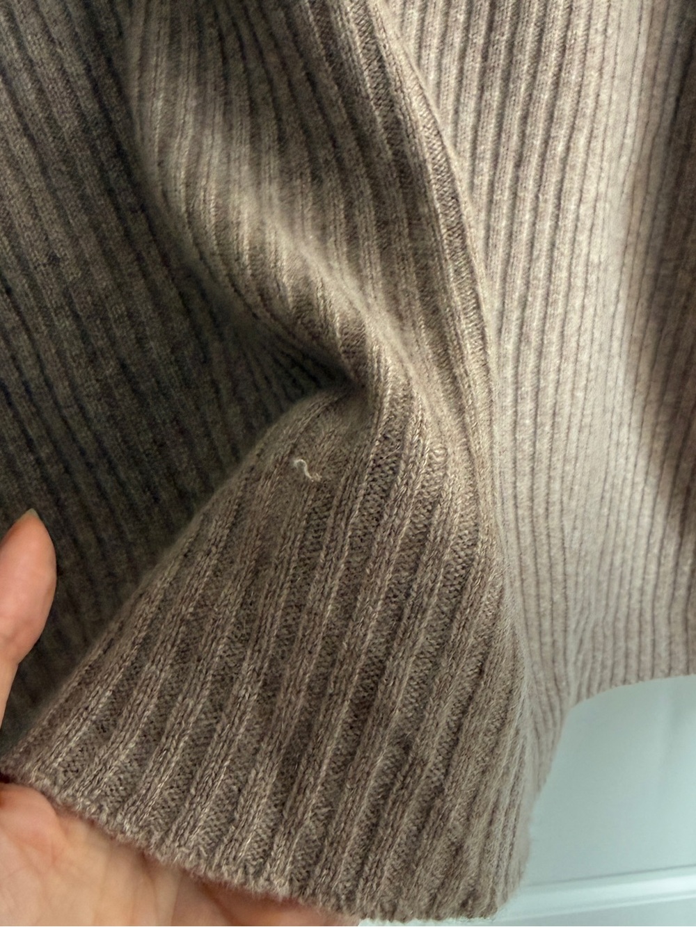 Reformation Fantino Cashmere Collared Cardigan - Taupe - Picture 6 of 8